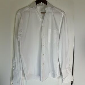 Marquise Men's White Long-Sleeve Dress Shirt